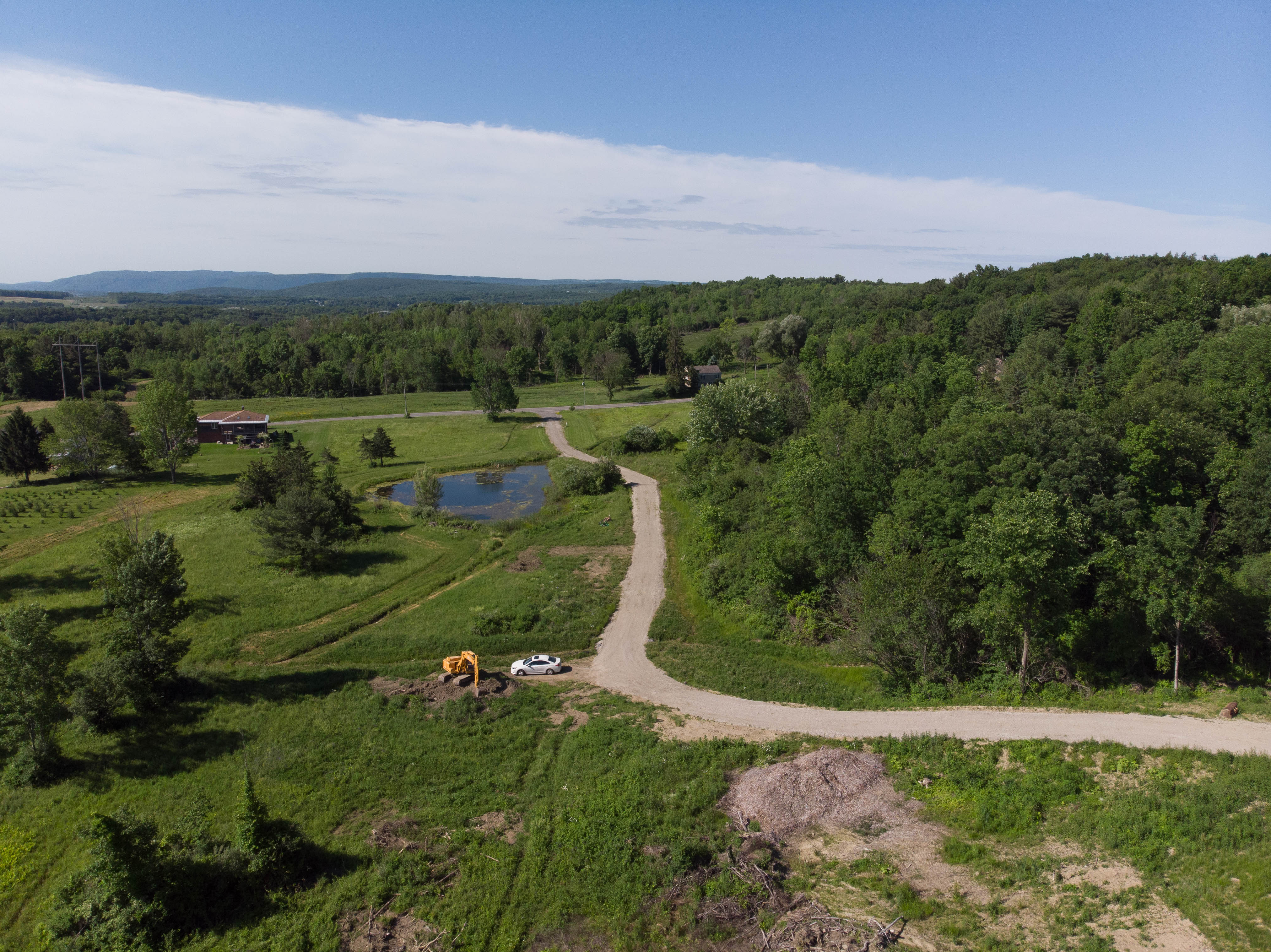 UAV View of Land Development Project UAV view of land development project